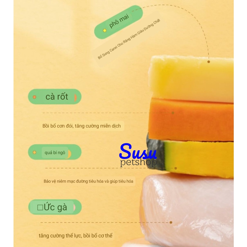 Bánh Quế Phomai, Thanh Long, Bông Cải cho Hamster, Sóc, Rat, Nhím - hàng YEE