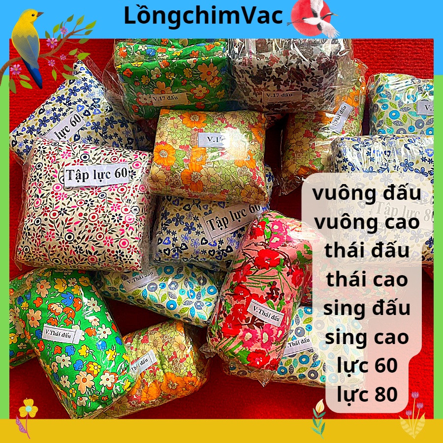 Áo lồng chim các loại vuông đấu, vuông cao, thái đấu, thái cao, sing đấu, sing cao, áo lồng vuông