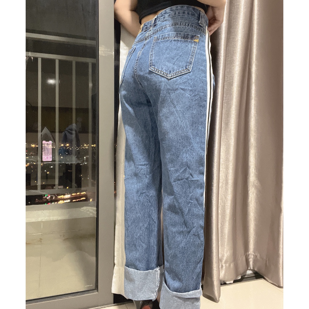 Siêu phẩm quần Jean suông, ống loe, sẻ tà