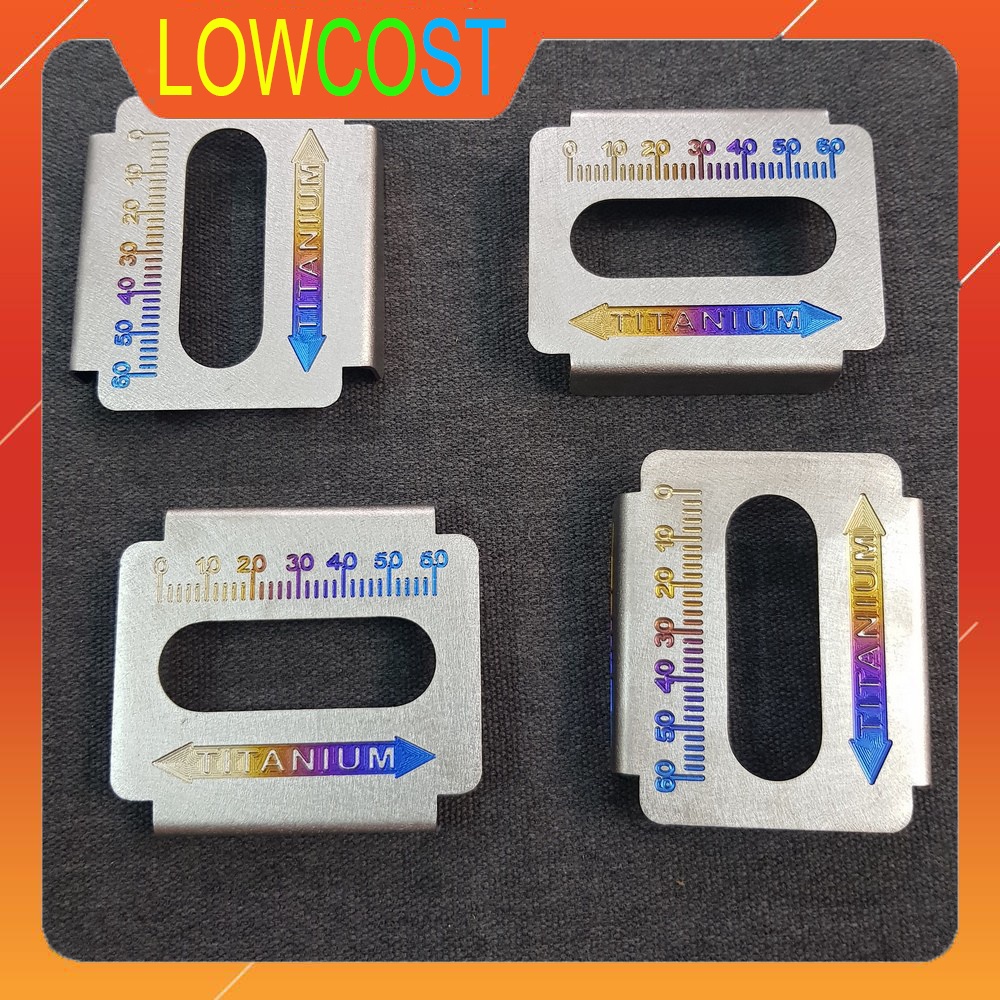 Bộ Nẹp Gấp Titan GR5 Chống Trầy 2 Bên Gấp Có Vạch Chia GIúp Tăng Sên Dễ Dàng Hơn