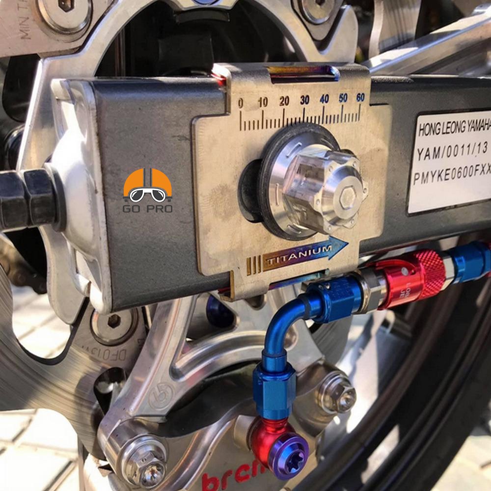 Bộ Nẹp Gấp Titan GR5 Chống Trầy 2 Bên Gấp Có Vạch Chia GIúp Tăng Sên Dễ Dàng Hơn