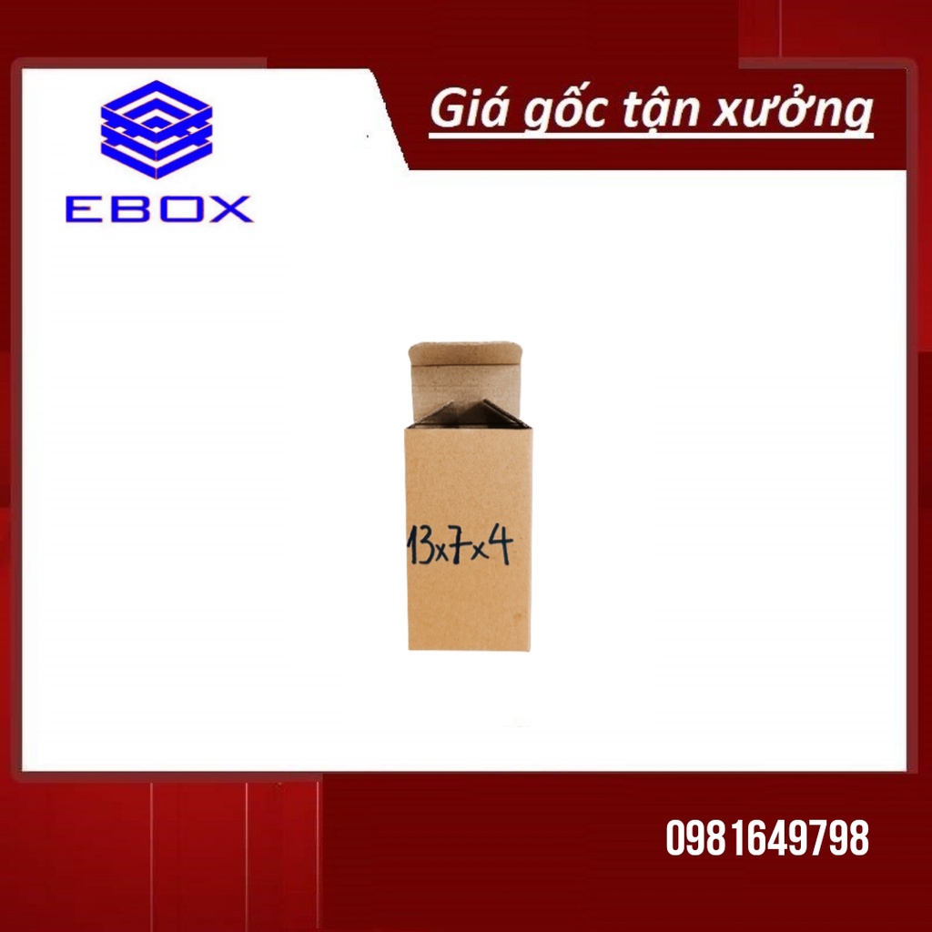 13x7x4 Nắp gài Hộp carton đóng hàng