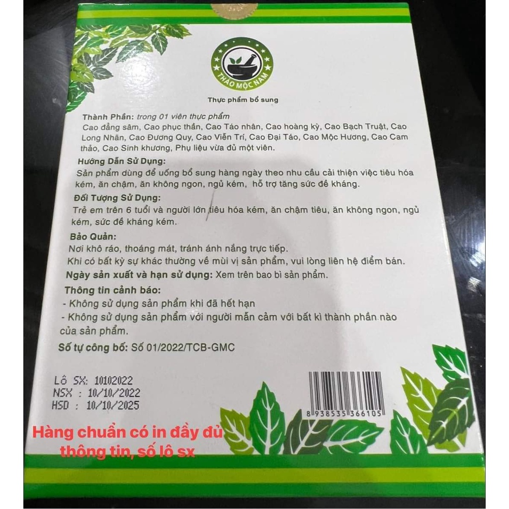 Tăng Cân Sâm Bổ Kiện Thảo Mộc Nam