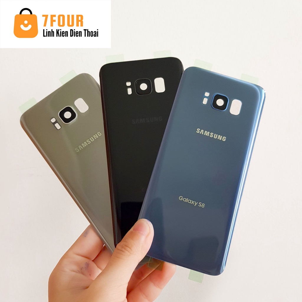 Nắp lưng Samsung Galaxy S8 hàng linh kiện, có cụm kính camera và keo dán