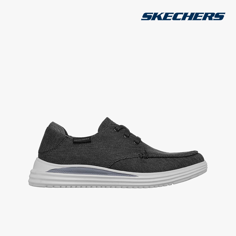 SKECHERS - Giày sneakers nam cổ thấp Proven 204471-BLK