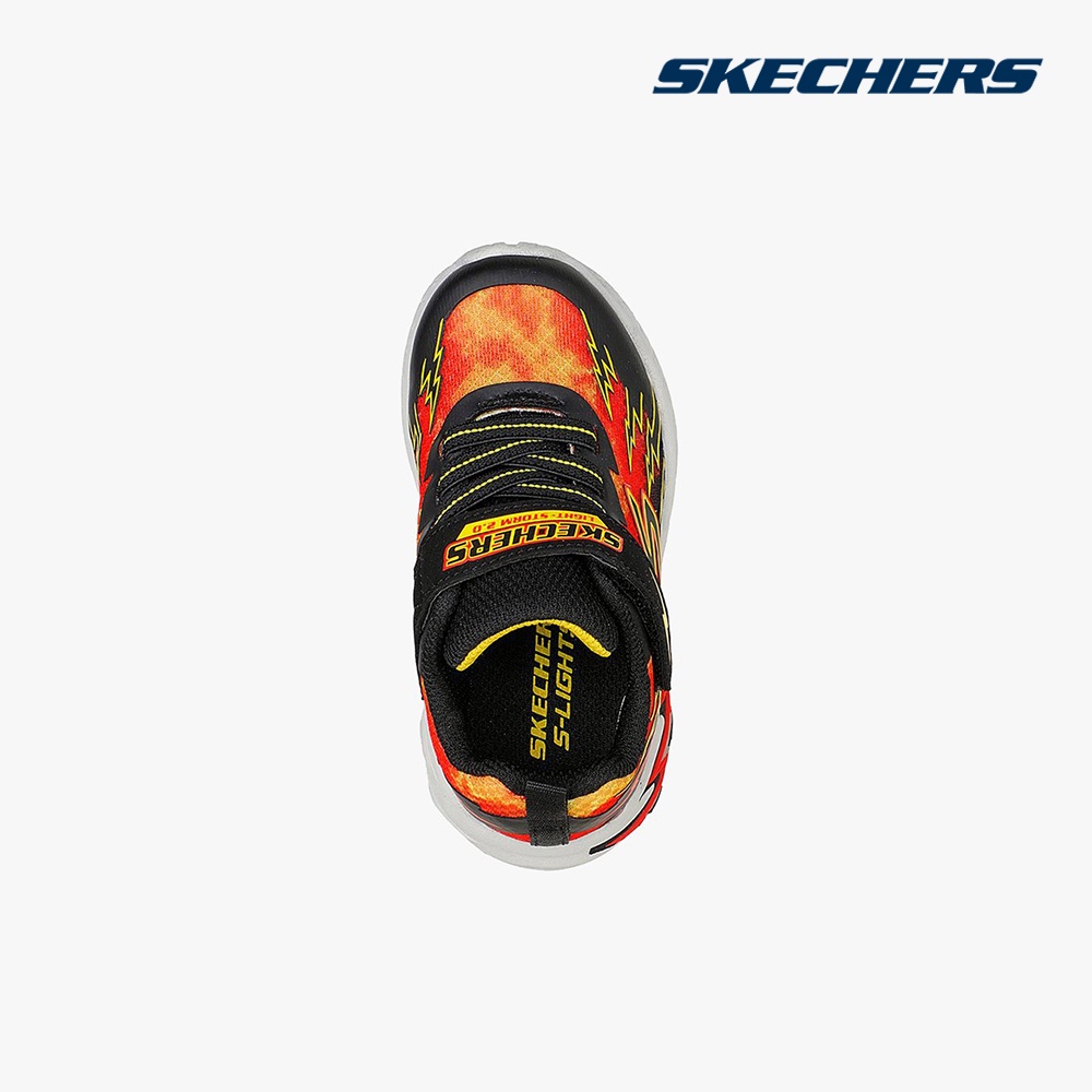 SKECHERS - Giày sneakers bé trai cổ thấp thắt dây Light Storm 2.0 400150N-BKRD