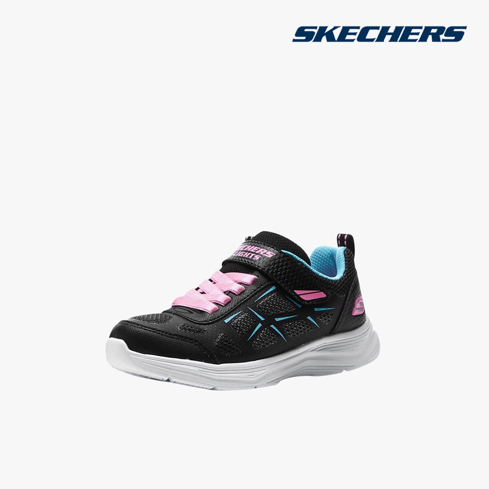 SKECHERS - Giày sneakers bé gái cổ thấp S Lights Glimmer Kicks 302319L-BLK