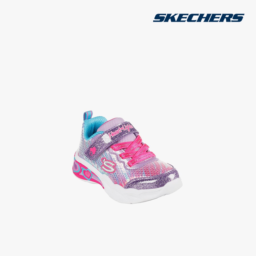 SKECHERS - Giày sneakers bé gái cổ thấp Sweetheart Lights 302313N-PRMT