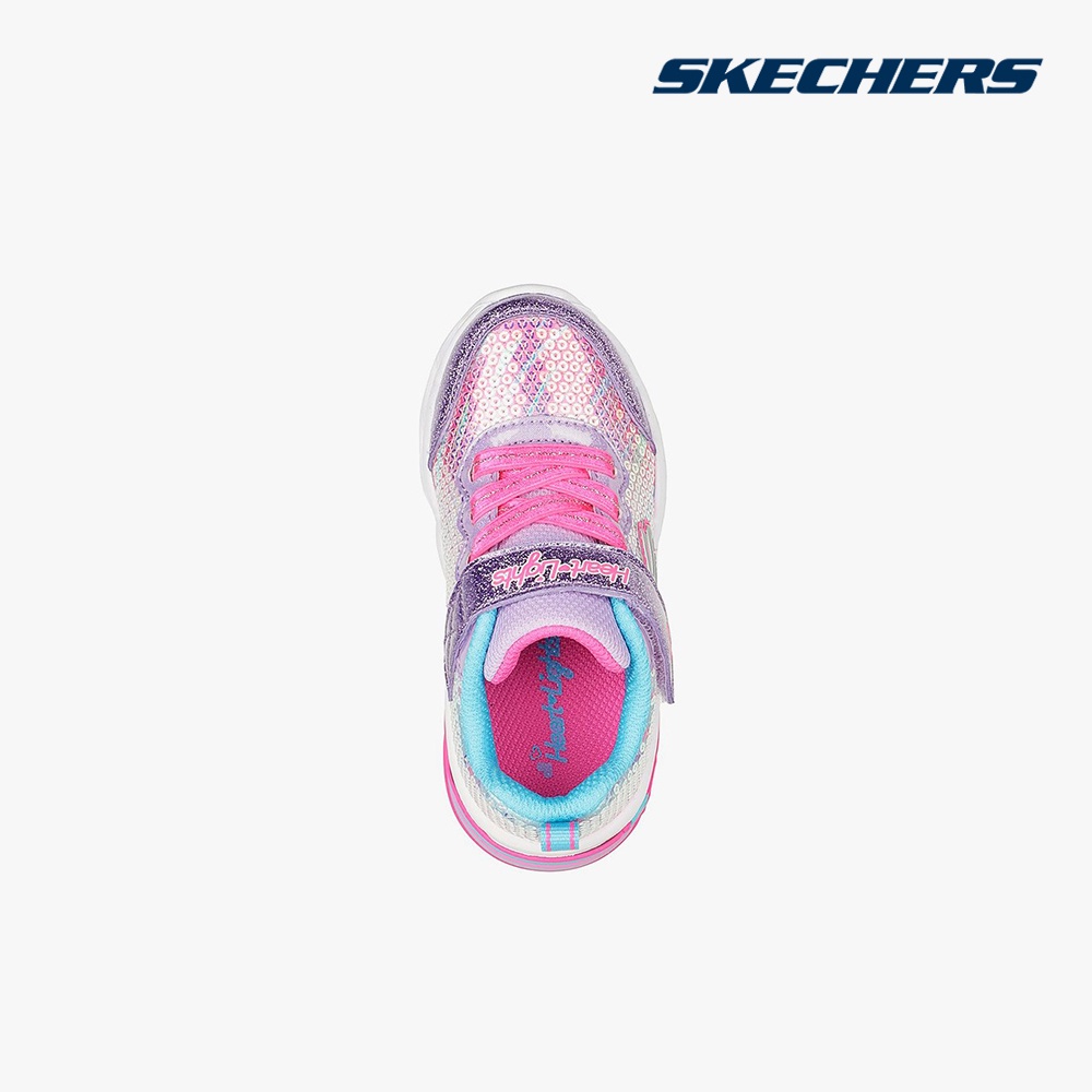 SKECHERS - Giày sneakers bé gái cổ thấp Sweetheart Lights 302313N-PRMT