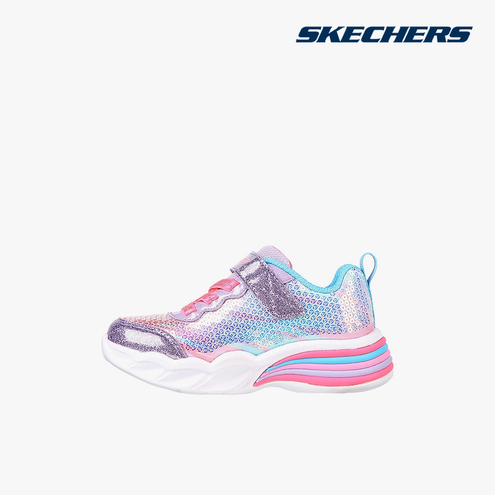 SKECHERS - Giày sneakers bé gái cổ thấp Sweetheart Lights 302313N-PRMT