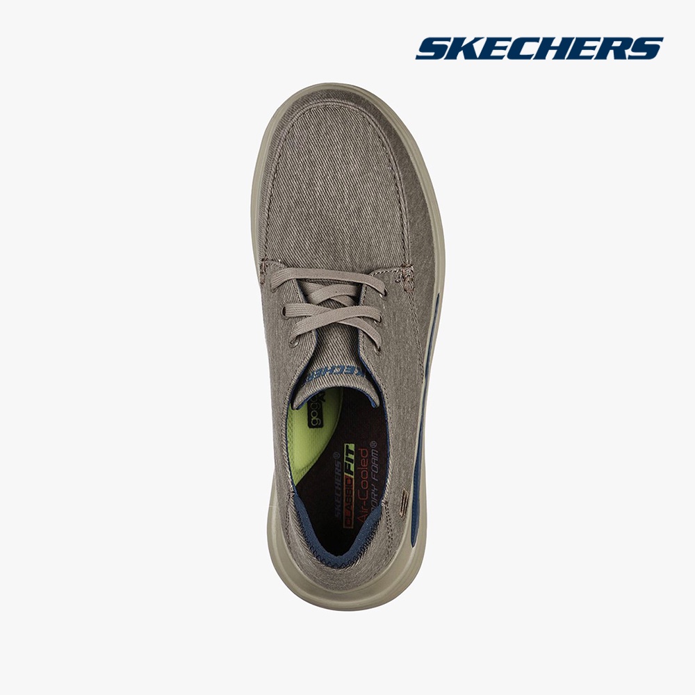 SKECHERS - Giày sneakers nam cổ thấp Proven 204471-KHK