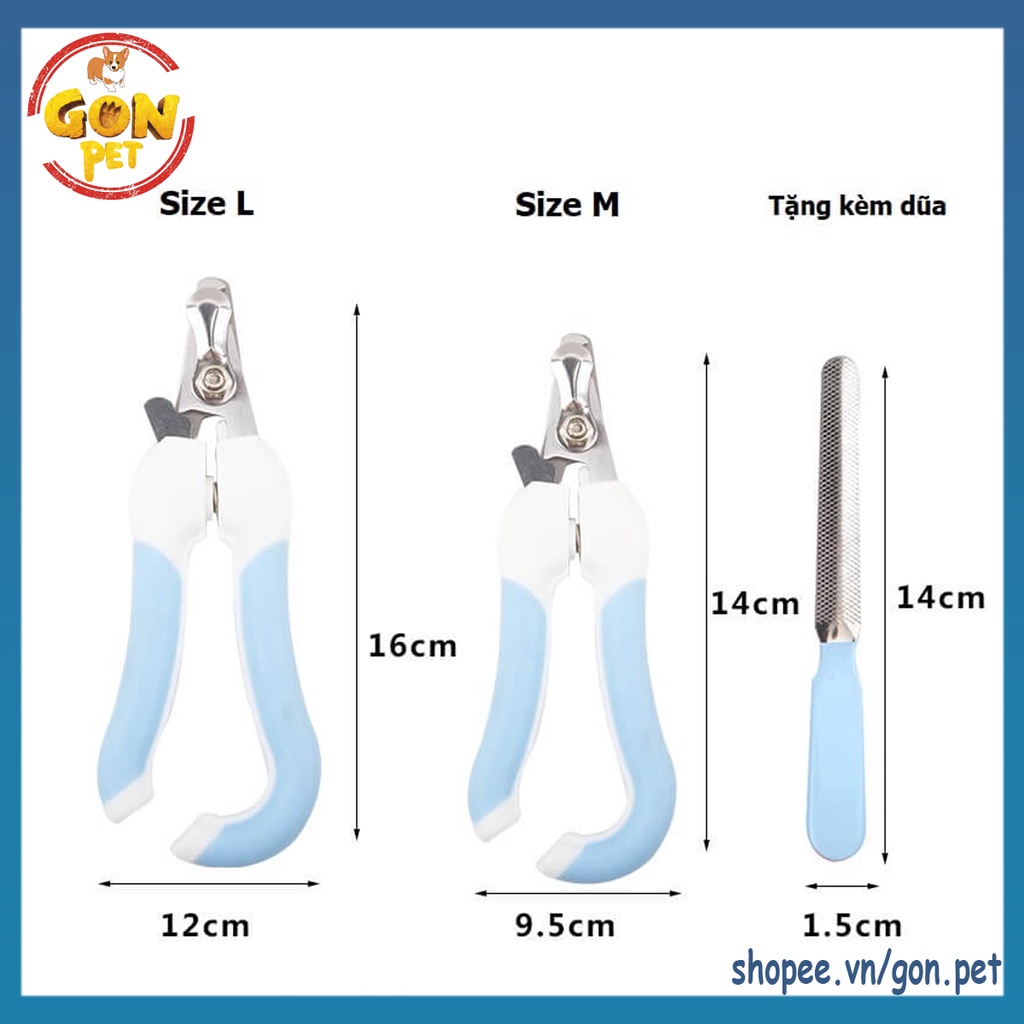 Bộ Kìm Cắt Móng Chó Mèo Kèm Dũa Cao Cấp, Siêu Chất Lượng