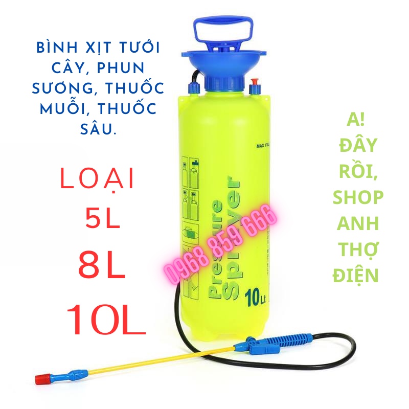 Bình xịt tưới cây, phun sương, thuốc muỗi, thuốc sâu