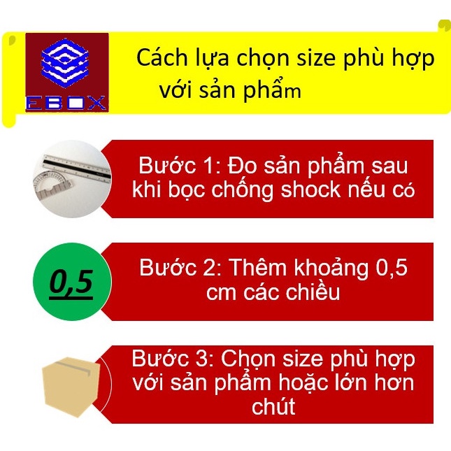 16x6x6 Combo 10 Hộp carton đóng hàng