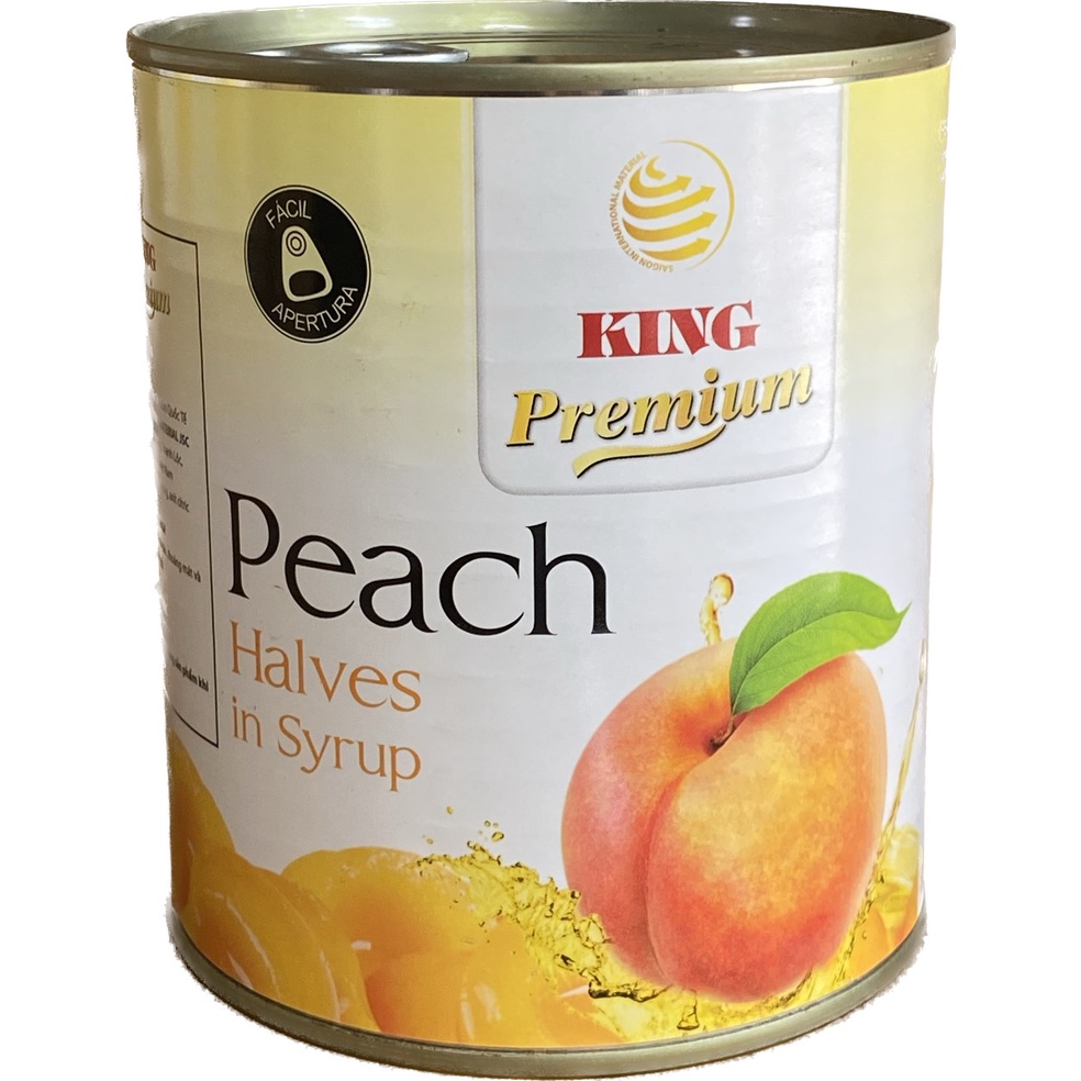 Đào ngâm KING Premium 820gr - Peach Halves in Syrup