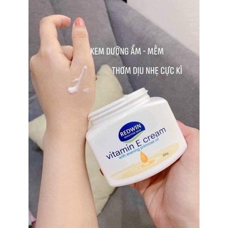 ( Mẫu Mới) Kem Dưỡng Redwin Vitamin E Cream 300g,Dưỡng Ẩm cho Da Giúp Da Mềm Mịn Da Của Úc.