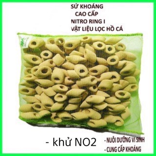 Sứ lọc cao cấp Nitro Ring 1 Khử NO2 nuôi vi sinh - Mountain Tree cho hồ cá