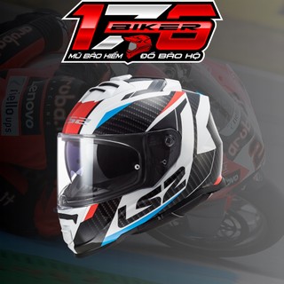 [Tặng PINLOCK] Mũ bảo hiểm Fullface LS2 FF800 Storm - Đỉnh cao mũ Fullface 2 kính dưới 4 triệu - BIKER 176