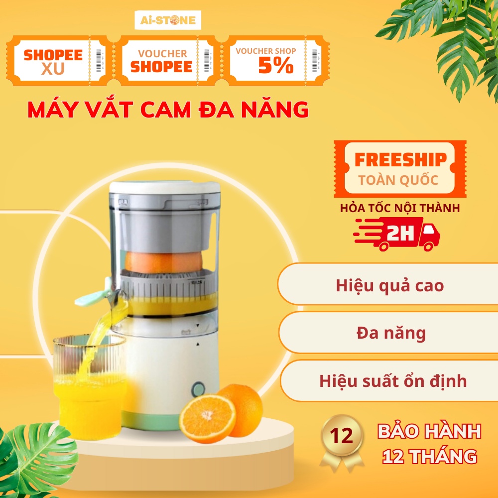 Máy Vắt Cam Đa Năng, Máy Ép Cam Tự Động, Máy Ép Hoa Quả Không Dây Sử Dụng Sạc USB Tiện Lợi