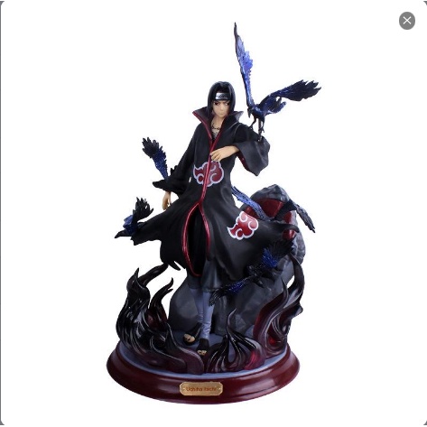 Mô hình Itachi Có bản LED siêu đẹp, có 5 quạ, có hộp màu, cao 25 cm