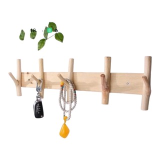 Móc gỗ treo quần áo, treo tường trang trí decor phòng, móc treo bằng gỗ tự nhiên, móc treo mũ bằng gỗ, móc treo tường