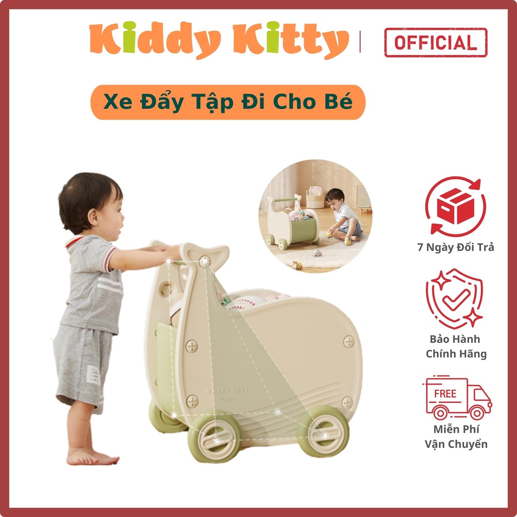 Xe tập đi cho bé MumKid có chứa giỏ đựng đồ chơi đa năng 4 chế độ- MK022