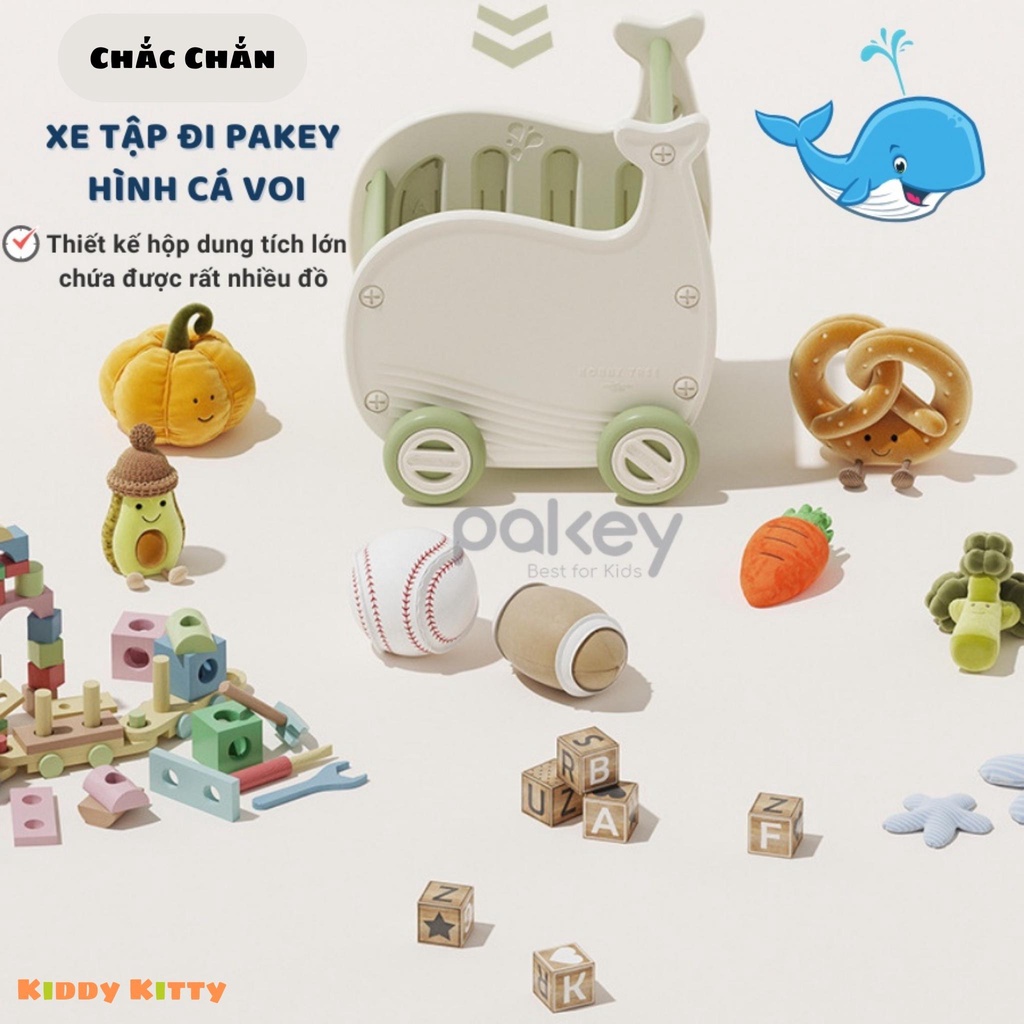 Xe tập đi cho bé MumKid có chứa giỏ đựng đồ chơi đa năng 4 chế độ- MK022