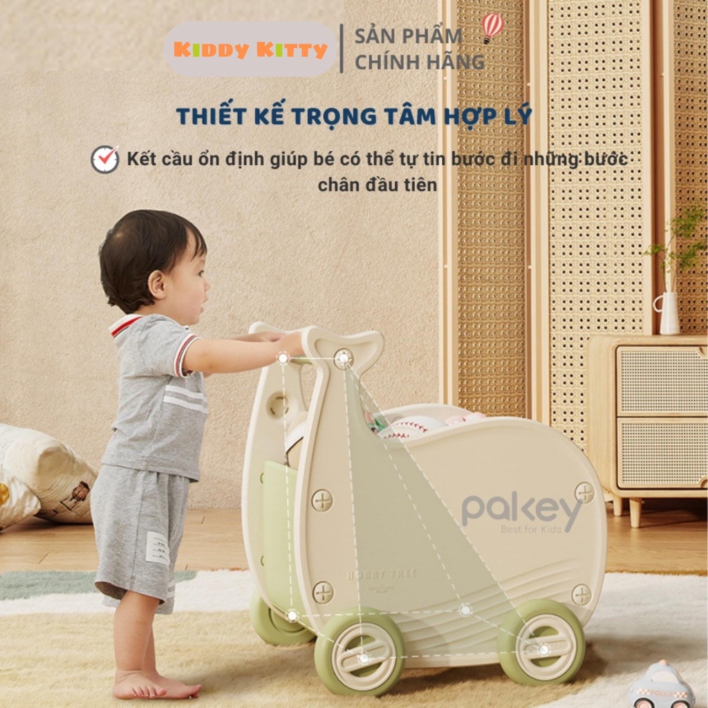 Xe tập đi cho bé MumKid có chứa giỏ đựng đồ chơi đa năng 4 chế độ- MK022