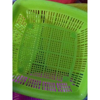 Rổ nhựa vuông, rổ đựng rau sống, rổ mini