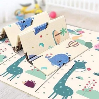 Thảm xốp gấp gọn lót sàn 2 mặt cho bé tập bò chống ngã tiện lợi
