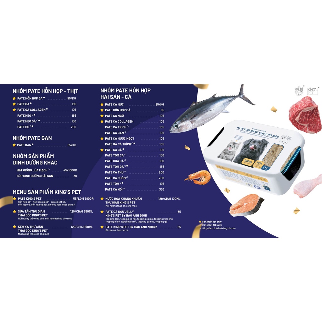 Pate Tươi Cho Chó Mèo The Pet - Hộp 1kg