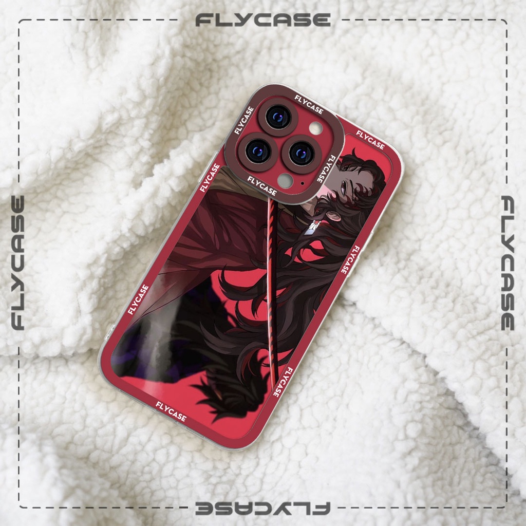 Ốp lưng iphone cạnh vuông Casefly kimetsu no yaiba demon slayer Yoriichi 6plus/6s//7/7plus/8/8plus/x/xs/11/12/pro/promax