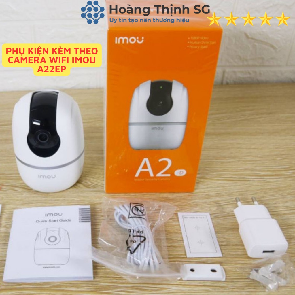 Camera Wifi Imou A22EP 2Mpx Full HD, Xoay 360, đàm thoại 2 chiều, Bảo hành 2 năm - Chính Hãng