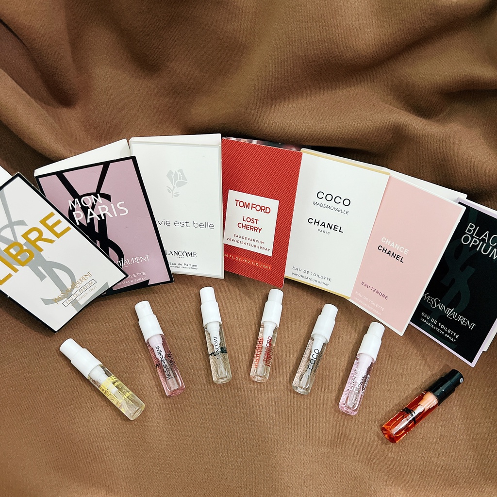 Nước hoa mini 2ml, Vial nước hoa đủ mùi chính hãng giá sỉ NAM PERFUME