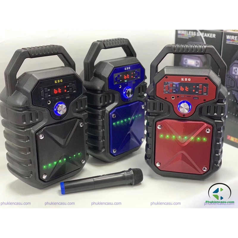Loa Karaoke Mini KBQ1803 Thiết Kế Nhỏ Gọn, Âm Thanh Sống Động Và Tính Năng Đa Dạng Tặng Kèm Mic ( bảo hành 3 tháng )