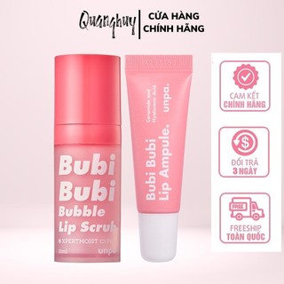 Combo dưỡng môi và tẩy tế bào chết Bubi Bubi Lip