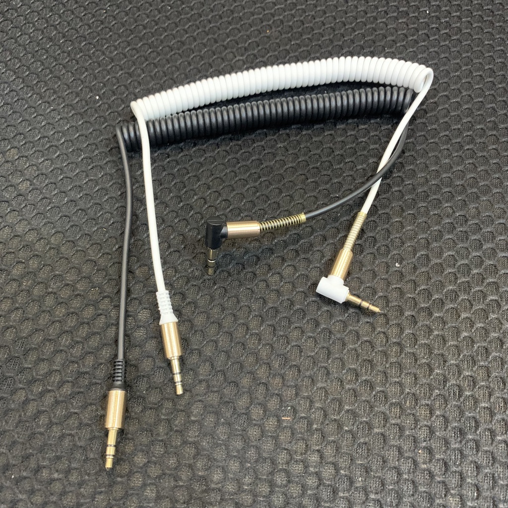 Dây 3.5, Cáp 3.5, Cáp kết Nối Âm Thanh 3.5 Dài 1.5m hình Xoắn Ốc