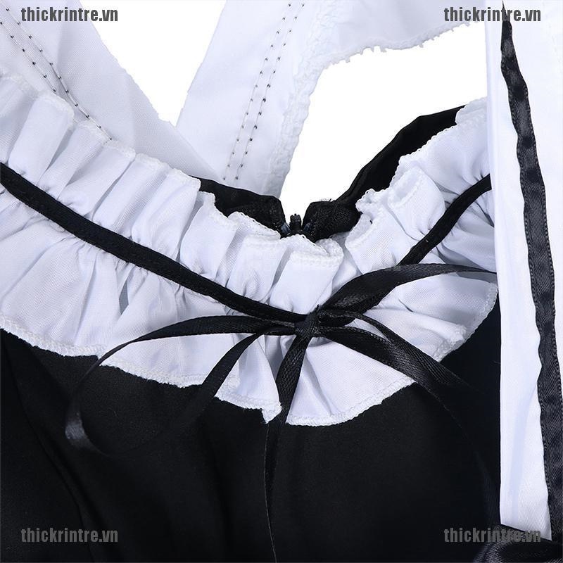 Bộ đầm hóa trang cô hầu gái Lolita dễ thương phong cách Pháp