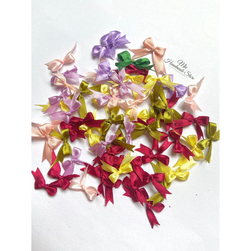 Nơ ruy băng sẵn nhiều màu nhiều kích thước tiện dụng trang trí