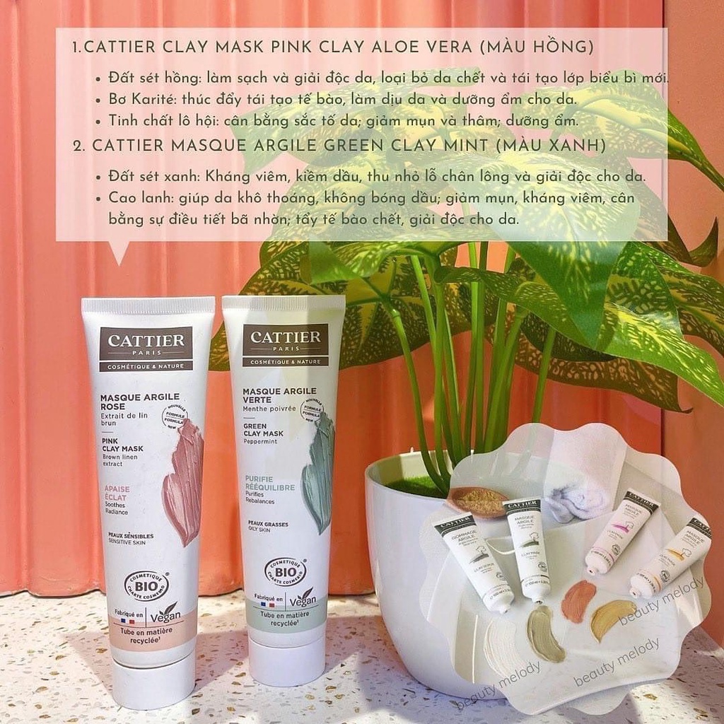 Mặt Nạ Đất Sét Cattier Clay Mask
