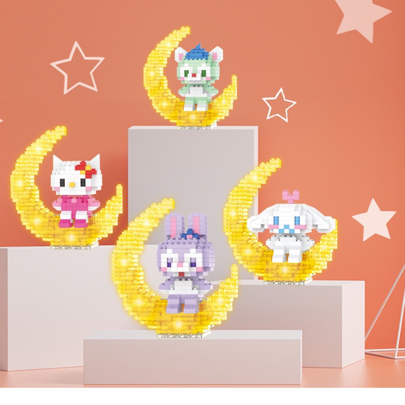 Đồ Chơi Mô Hình Lắp Ráp Phát Sáng Dễ Thương