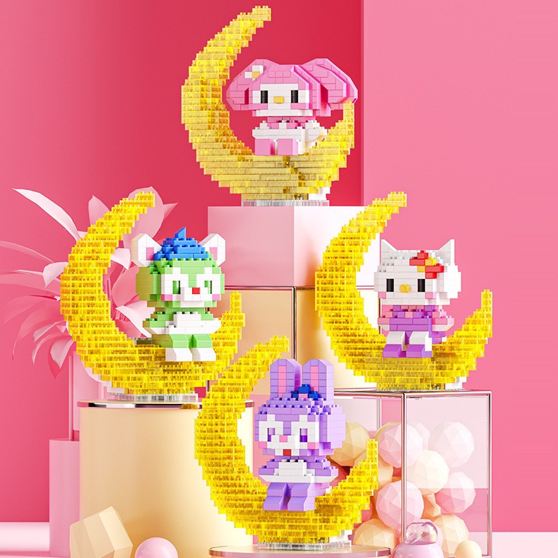 Đồ Chơi Mô Hình Lắp Ráp Phát Sáng Dễ Thương