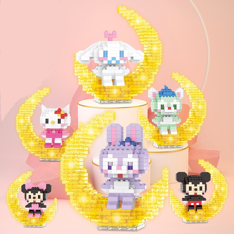 Đồ Chơi Mô Hình Lắp Ráp Phát Sáng Dễ Thương