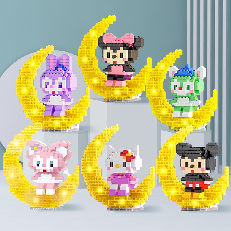 Đồ Chơi Mô Hình Lắp Ráp Phát Sáng Dễ Thương