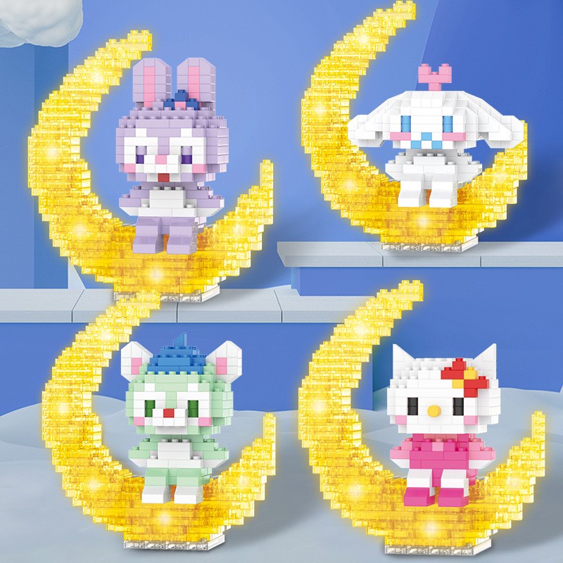 Đồ Chơi Mô Hình Lắp Ráp Phát Sáng Dễ Thương