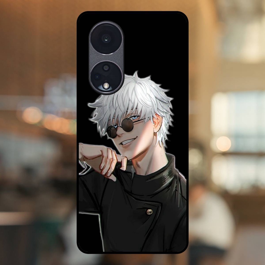 Ốp lưng điện thoại Oppo Reno 8T 5G viền đen Satoru Jujutsu Kaisen