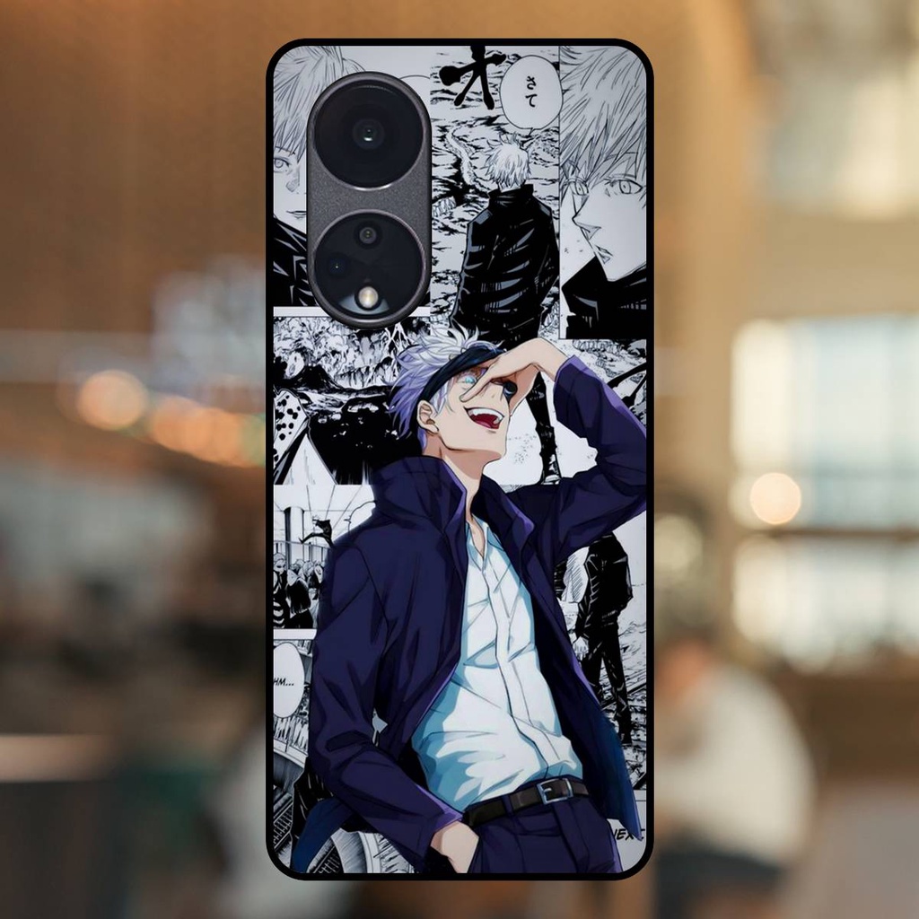 Ốp lưng điện thoại Oppo Reno 8T 5G viền đen Satoru Jujutsu Kaisen