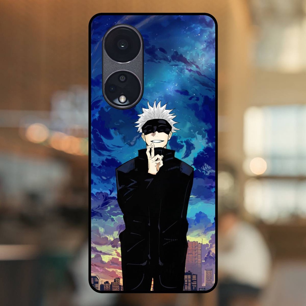 Ốp lưng điện thoại Oppo Reno 8T 5G viền đen Satoru Jujutsu Kaisen
