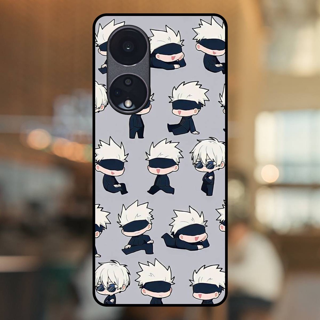 Ốp lưng điện thoại Oppo Reno 8T 5G viền đen Satoru Jujutsu Kaisen