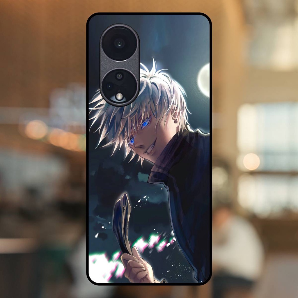 Ốp lưng điện thoại Oppo Reno 8T 5G viền đen Satoru Jujutsu Kaisen